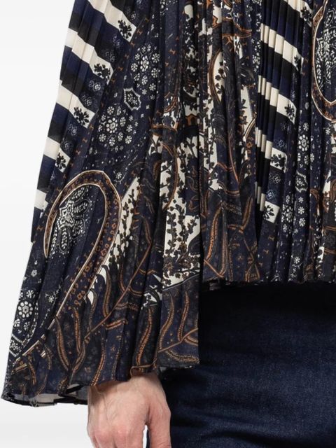 Ulla Johnson striped pleated blouse - Blue