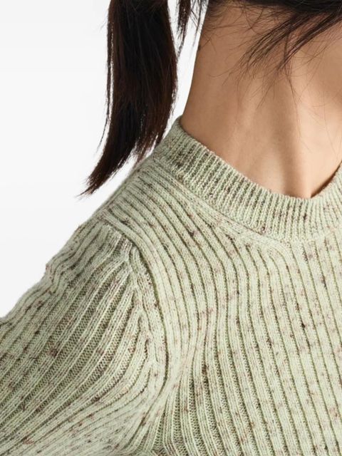 Prada ribbed short-sleeve sweater - Green