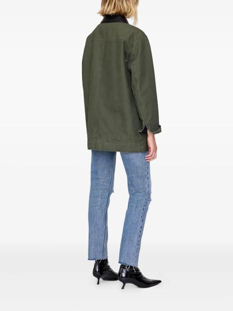 ANINE BING Sean patch-pocket military jacket - Green