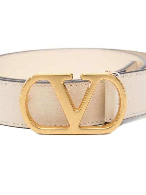 Valentino Garavani logo-plaque belt - Neutrals - zdjęcie produktu nr 2