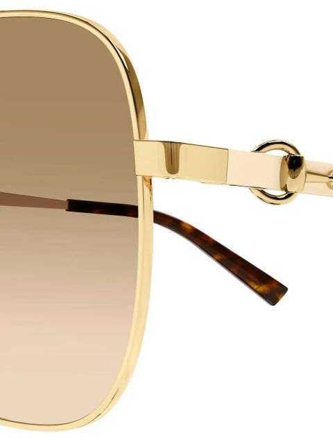 Gucci Eyewear square sunglasses - Gold