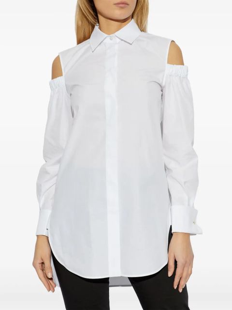 Max Mara cut-out shirt - White