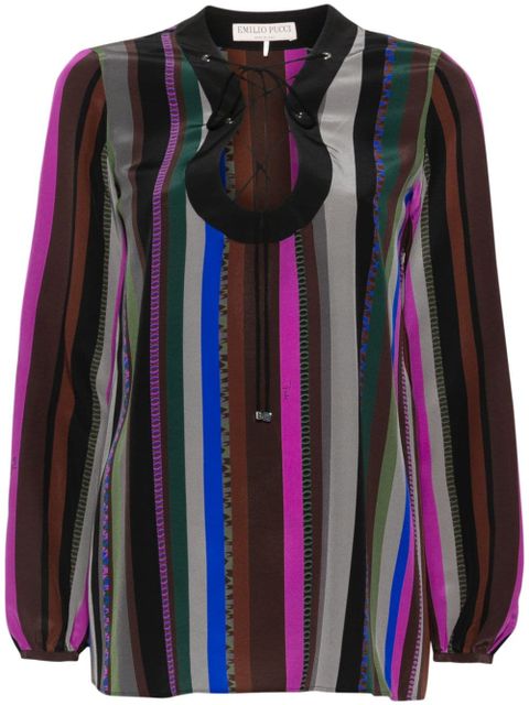 PUCCI silk blouse - Brown - zdjęcie produktu nr 1