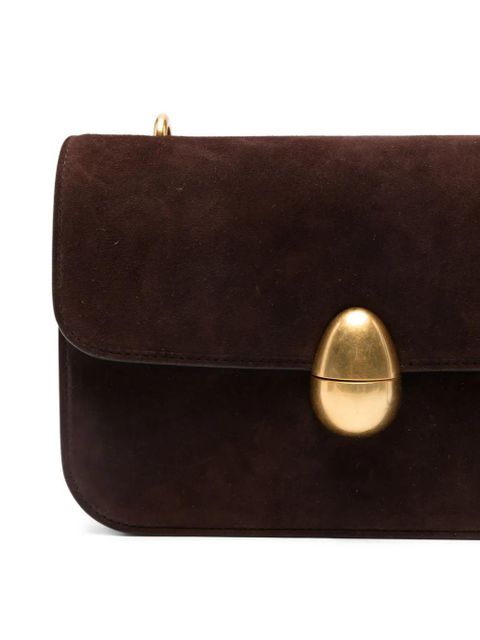 NEOUS suede clasp-fastening shoulder bag - Brown - zdjęcie produktu nr 2