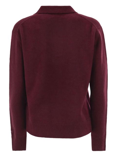 MC2 Saint Barth Eze polo-neck ribbed sweater - Red - zdjęcie produktu nr 2