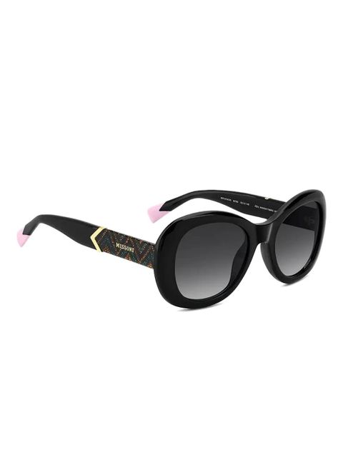 MISSONI EYEWEAR DNA oval-frame sunglasses - Black