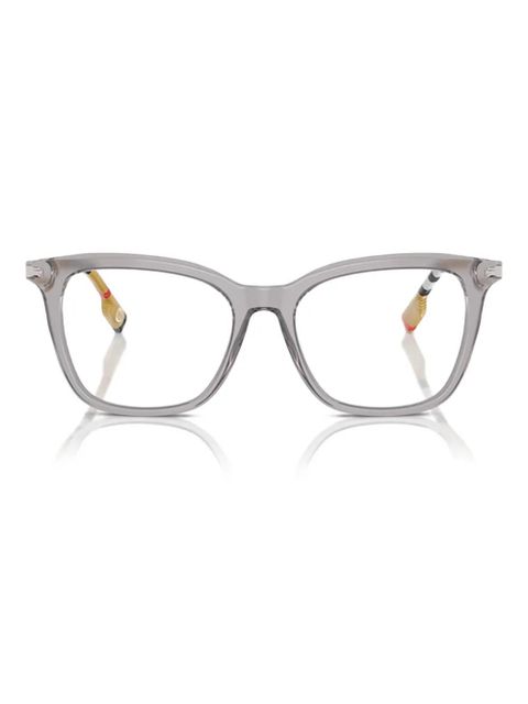 Burberry Eyewear check-pattern cat-eye glasses - Grey