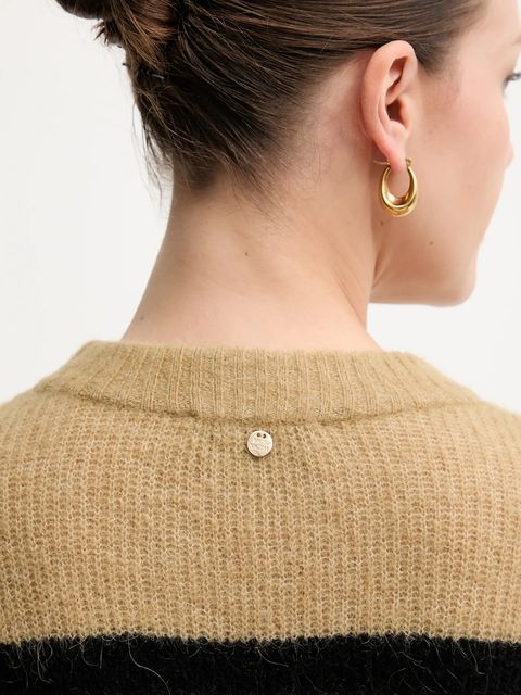 Mos Mosh sweter wełniany damski kolor zielony lekki 165660