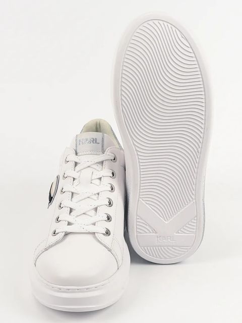 Karl Lagerfeld sneakersy skórzane KAPRI damskie kolor biały KL62530F