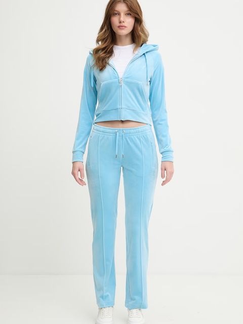 Juicy Couture bluza z kapturem damska welurowa MADISON COL OUT - zdjęcie produktu nr 1