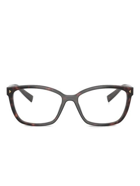 Prada Eyewear tortoiseshell-pattern glasses - Brown - zdjęcie produktu nr 1