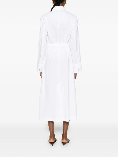 Max Mara belted midi dress - White