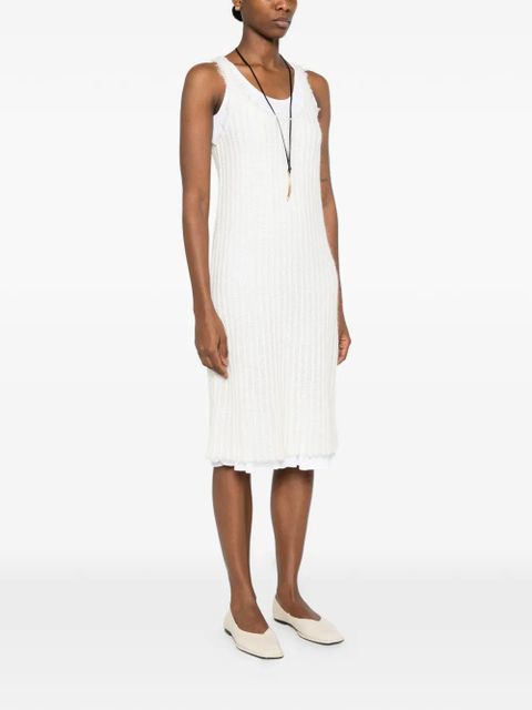 TOTEME knit tank midi dress - White