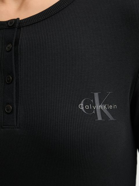 Calvin Klein Jeans longsleeve kolor czarny LV047E201G