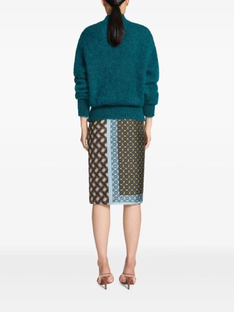 DRIES VAN NOTEN roll-neck sweater - Blue - zdjęcie produktu nr 2