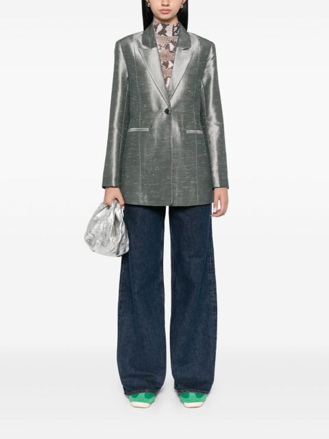 GANNI shantung blazer - Grey