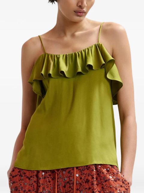 Essentiel Antwerp ruffled-neck blouse - Green