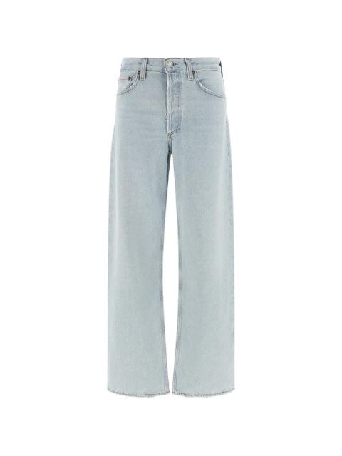 AGOLDE Arc contrast-stitch five-pocket jeans - Blue - zdjęcie produktu nr 1