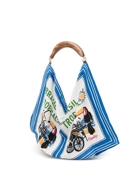 FARM Rio graphic-print tote bag - White - zdjęcie produktu nr 2