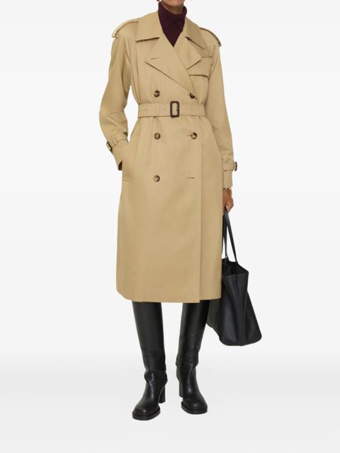 Burberry double-breasted belted trench coat - Neutrals