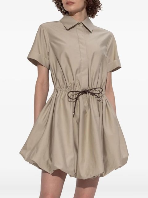 LOEWE drawstring-waist bubble dress - Neutrals