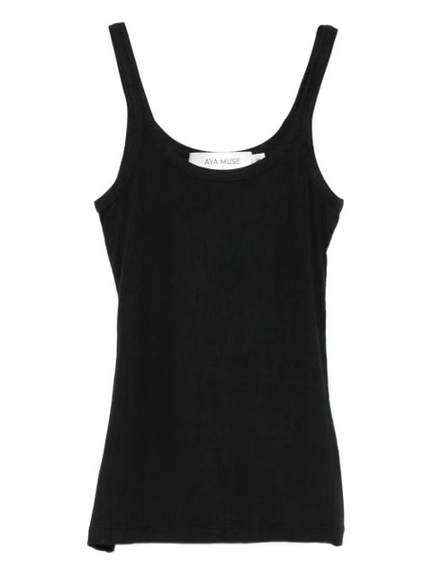 Aya Muse fine-ribbed tank top - Black - zdjęcie produktu nr 1