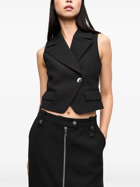 GANNI double-breasted waistcoat - Black