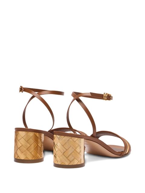Casadei buckle-strap heeled sandals - Brown