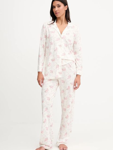 Lauren Ralph Lauren piżama damska kolor beżowy ILN92443 - zdjęcie produktu nr 1