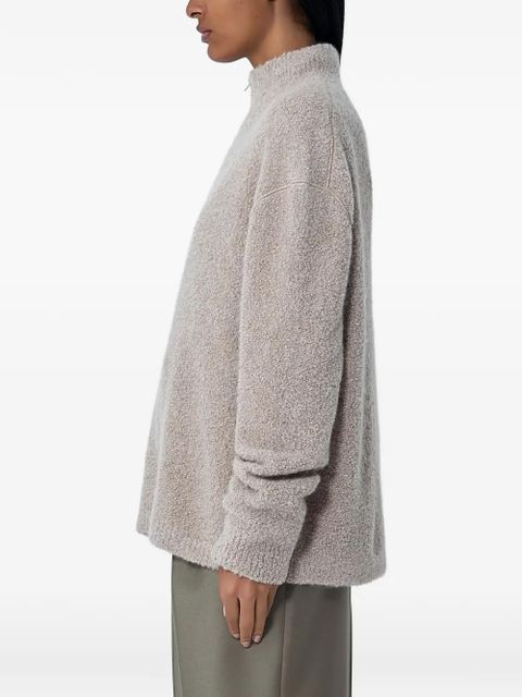 The Row Lethara half-zip sweater - Neutrals