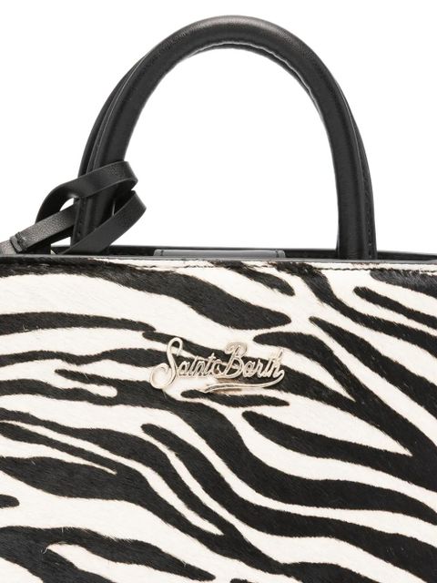 MC2 Saint Barth zebra-print mini bag - Black