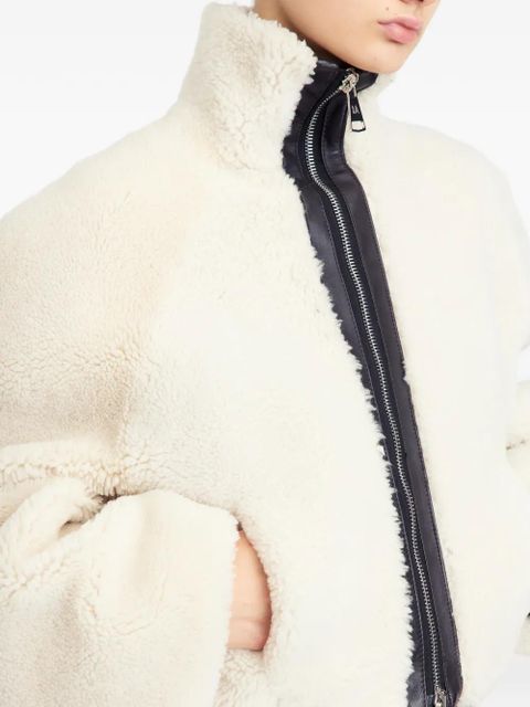 16Arlington Nofre shearling zip jacket - Neutrals