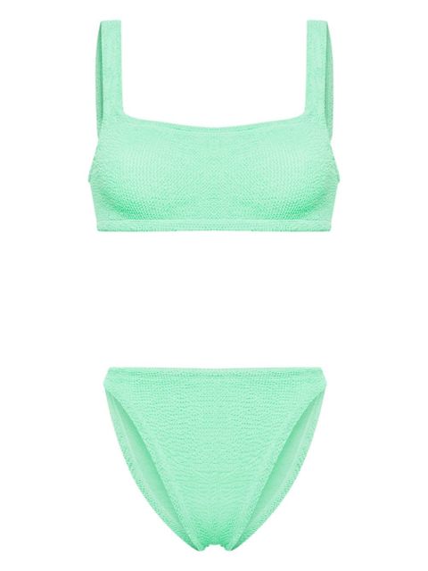 Hunza G Xandra crinkled bikini set - Green - zdjęcie produktu nr 1