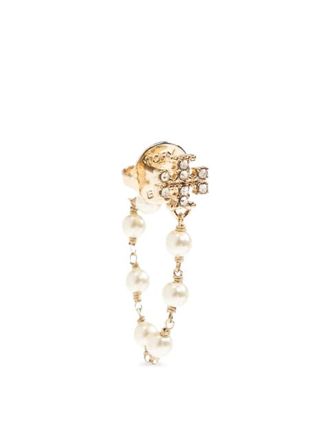 Tory Burch Moondance Pearl and Chain earrings - Gold