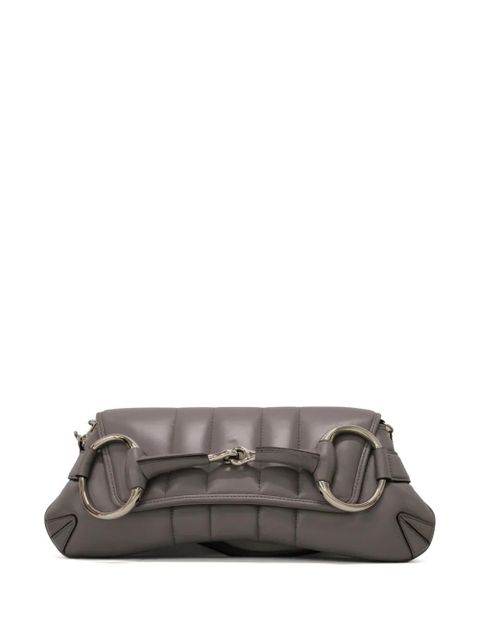 Gucci medium Horsebit Chain shoulder bag - Grey - zdjęcie produktu nr 1