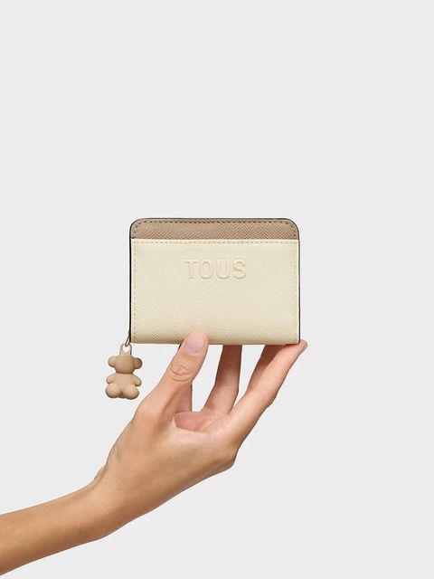 Tous portfel Doble Audree damski kolor beżowy 2002360501