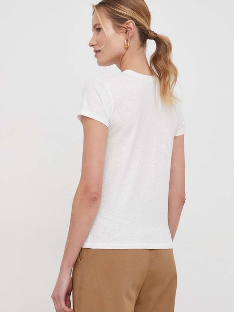 Polo Ralph Lauren t-shirt bawełniany damski kolor beżowy