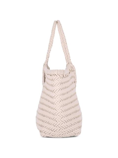DRAGON DIFFUSION braided tote bag - Neutrals