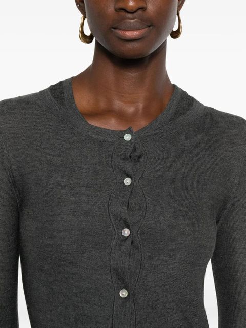 Aya Muse Eira buttoned mini dress - Grey