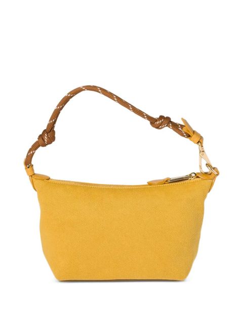Miu Miu logo-embroidered gabardine tote bag - Yellow - zdjęcie produktu nr 2