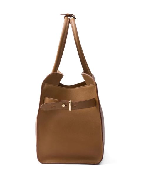 Prada large leather tote bag - Brown