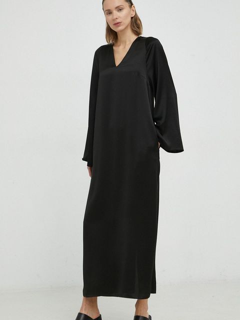 By Malene Birger sukienka Brynn kolor czarny maxi prosta