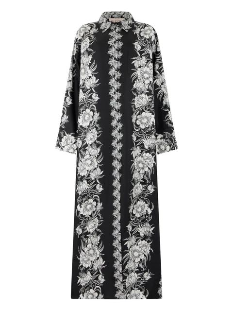 Valentino Garavani floral-print maxi dress - Black - zdjęcie produktu nr 1