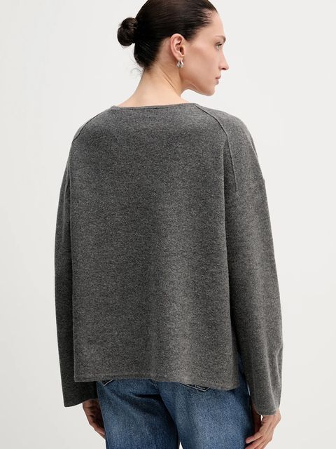 Marc O'Polo sweter z dodatkiem wełny damski kolor szary lekki 510609860487