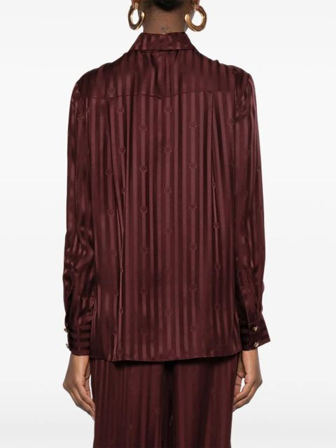 ZIMMERMANN striped tie-detail shirt - Red