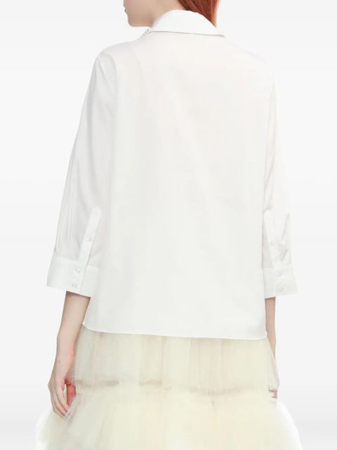Simone Rocha pearl-embellished shirt - White