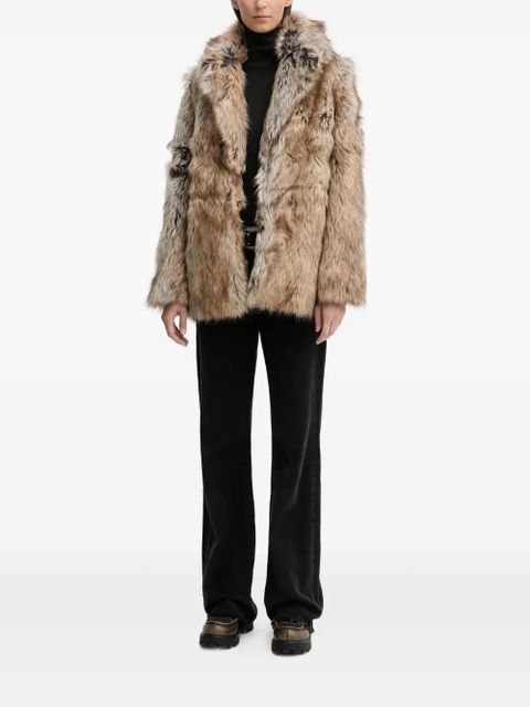 Zadig&Voltaire Faune faux fur coat - Neutrals - zdjęcie produktu nr 2