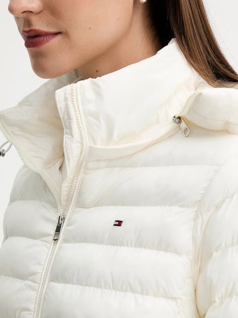 Tommy Hilfiger kurtka kolor beżowy przejściowa WW0WW47351