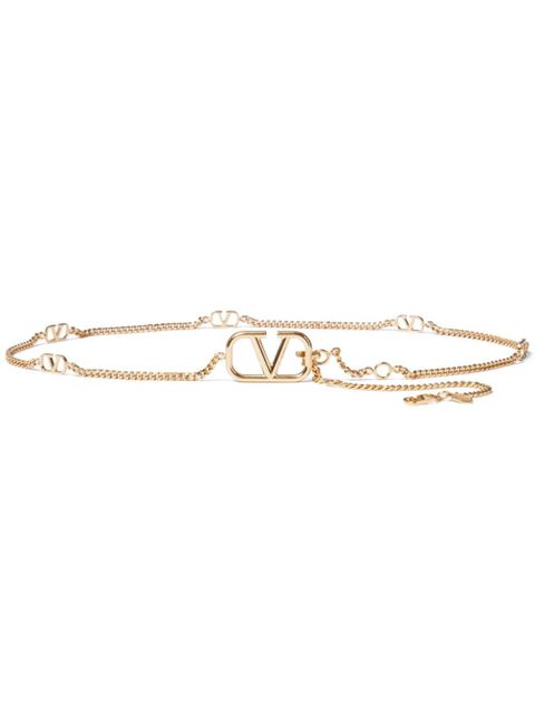 Valentino Garavani VLogo Signature polish-finish belt - Gold
