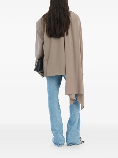 ROTATE BIRGER CHRISTENSEN oversized scarf blazer - Grey